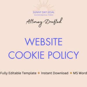 Website Cookie Policy